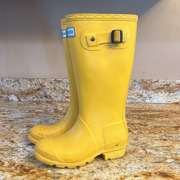 Kids Hunter Yellow Rain-boots - Picture 5 of 7